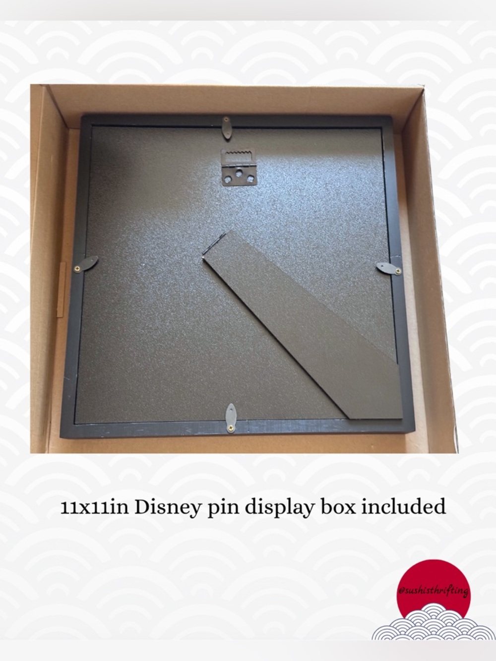 Disney 8Pins + 11x11 Display Case Set - Picture 3 of 3